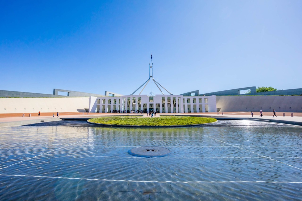 Parliament House in Canberra, the Australian Capital Territory